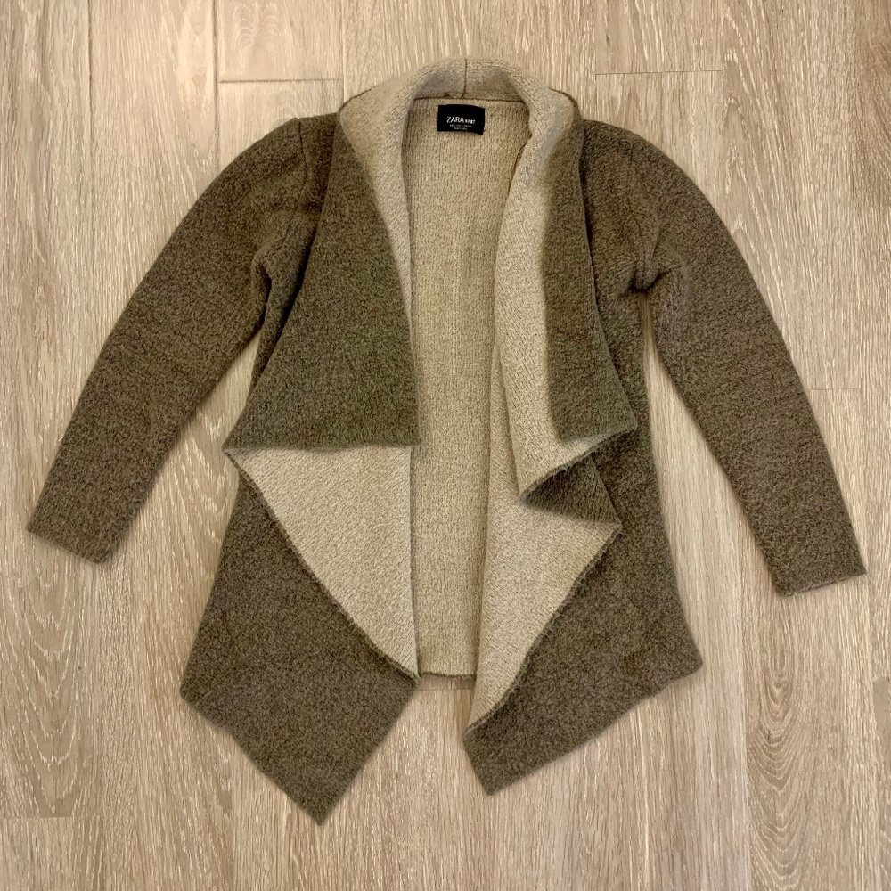 Zara Knit Open Drape Cardigan